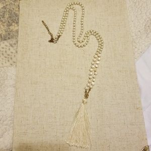 Pearl tassle necklace